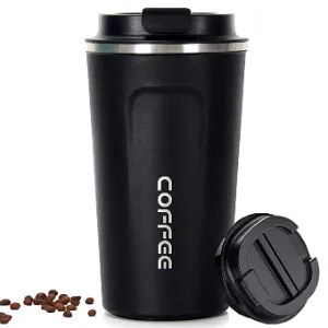 Thermal Travel Mugs For Coffee | 380ml Thermal Stainless Steel Coffee Mugs, Insulated Travel Coffee Mug