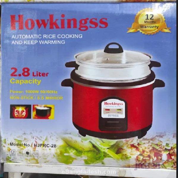 Howkingss Rice Cooker 2.8 L (SS & non-stick Double Pot ) | Jitben