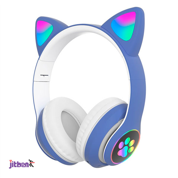 STN28 Cute Cat Ears Wireless Bluetooth Headphone Stereo Music Headset with Mic - Image 3