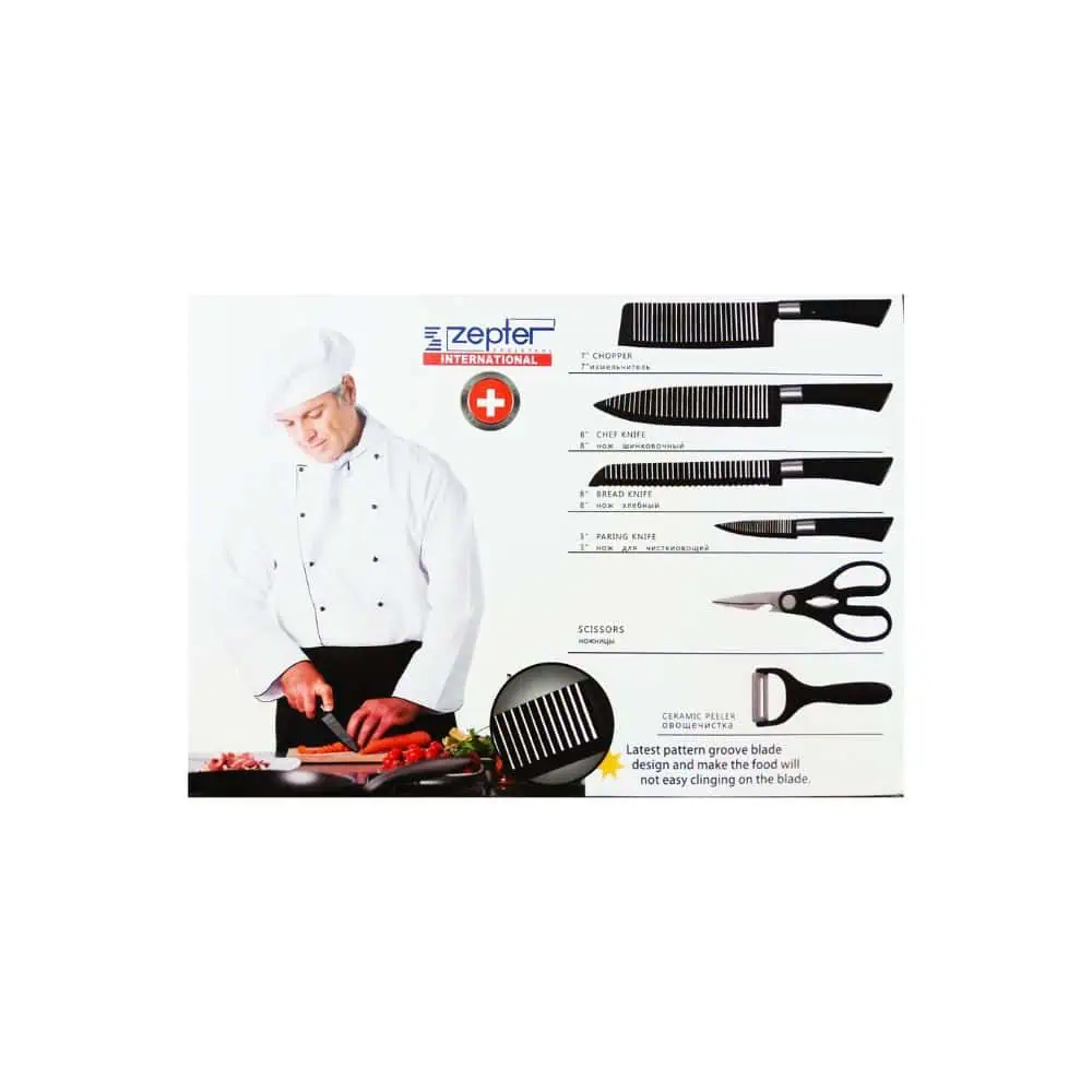 Zepter 6 pcs knife set updated model