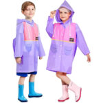 Kids Rain Coat (School Bag Friendly Design)