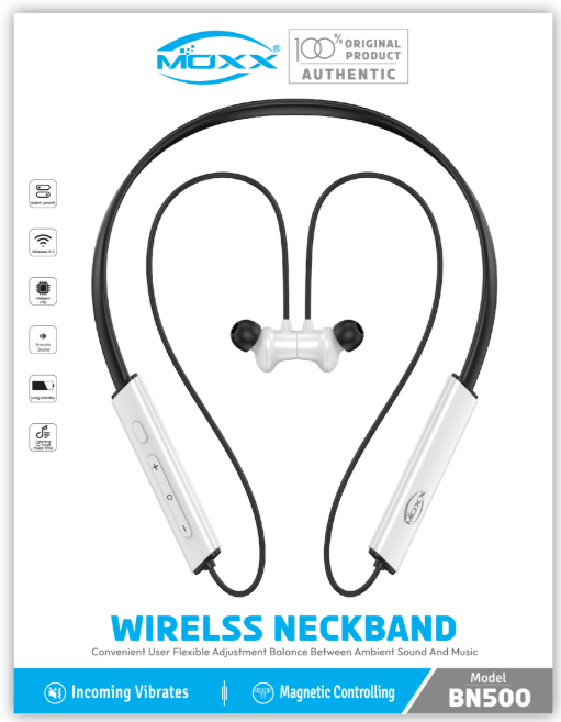 500 Moxx Wireless Neckband BN-500 - Image 1