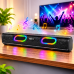 Geeoo SP100 Bluetooth Speaker And Soundbar With RGB Lighting