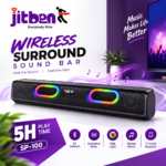 Geeoo SP100 Bluetooth Speaker And Soundbar With RGB Lighting