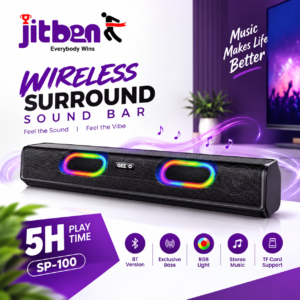 Geeoo SP100 Bluetooth Speaker And Soundbar With RGB Lighting